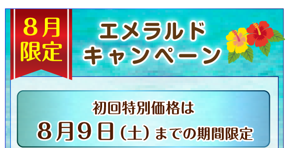 ホームページ特別キャンペーン