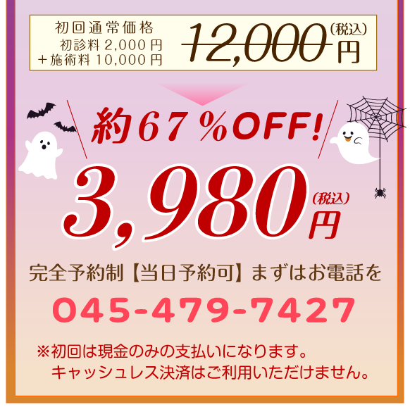 ホームページ特別キャンペーン